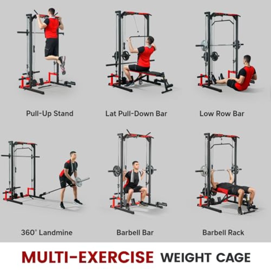 Power Cage Smith Machine Multi - Lat Pulldown Bar 评论和价格
