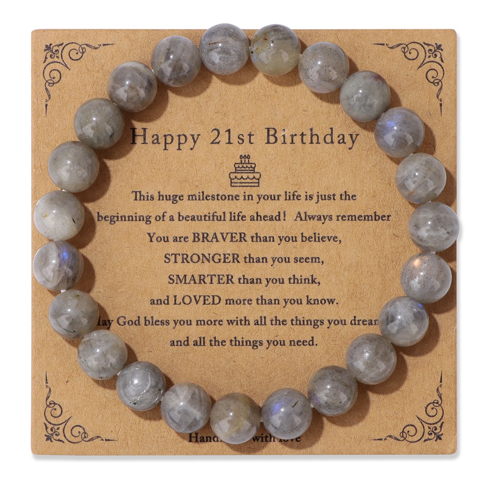 Natural Labradorite Bracelet 8 - Yoga Health & Fitness Center 评论和价格