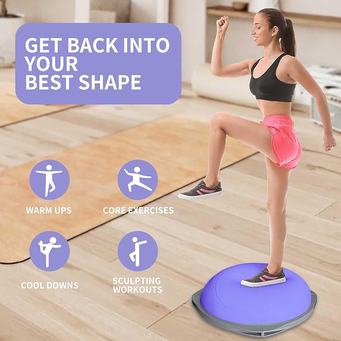 70cm Bosu Balance Ball, Anti-S - Yoga Fitness Ball 评论和价格