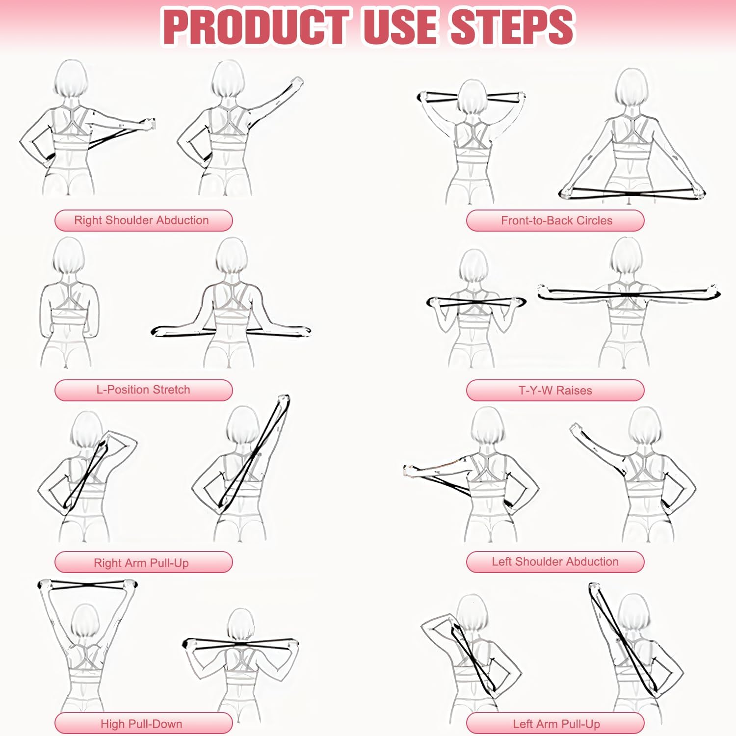 2 PCS 15 LB+25LB Resistance Ba - Figure 8 Resistance Band 评论和价格