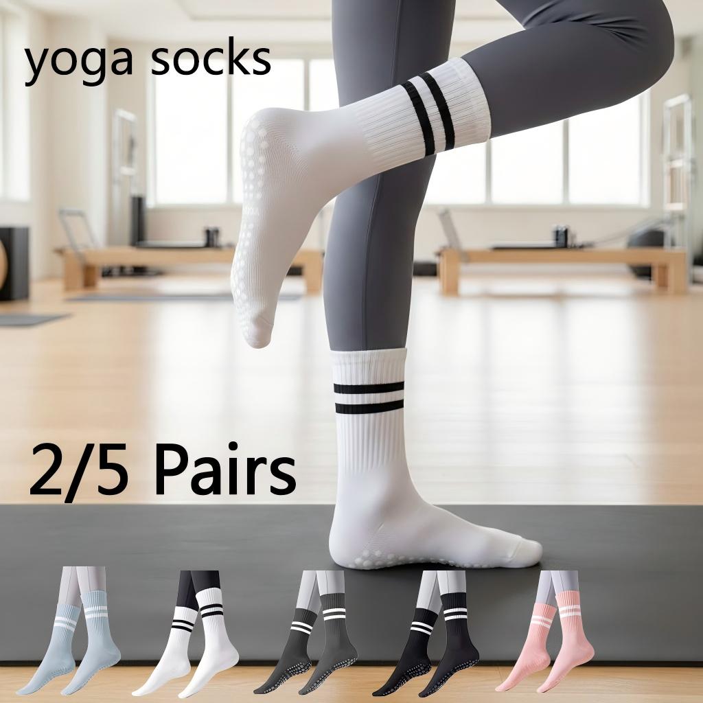 Women Non Slip Yoga Socks, Gri - Yoga Fitness Workout 评论和价格