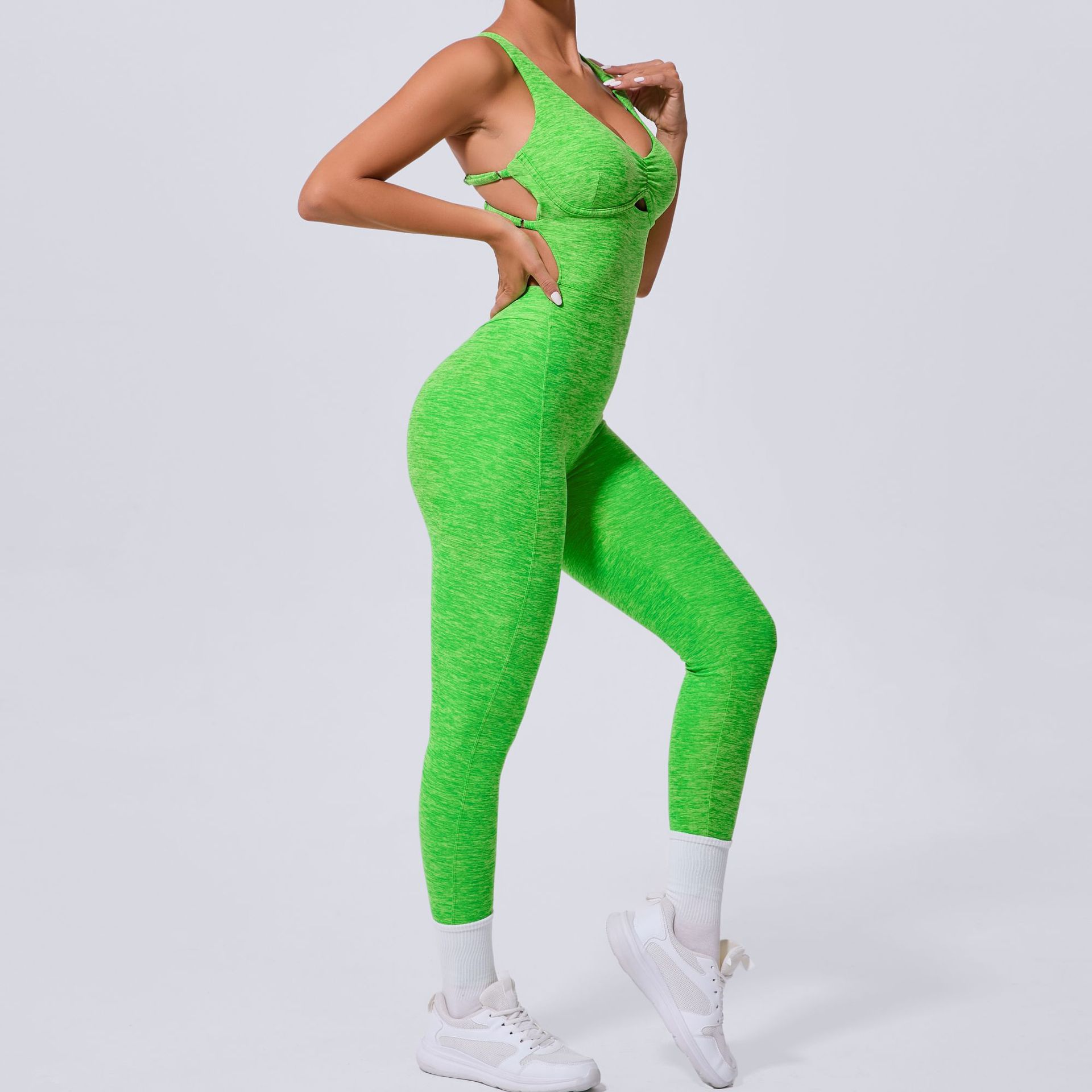 Women New Cross Adjustable Str - Yoga Fitness Jumpsuit 评论和价格