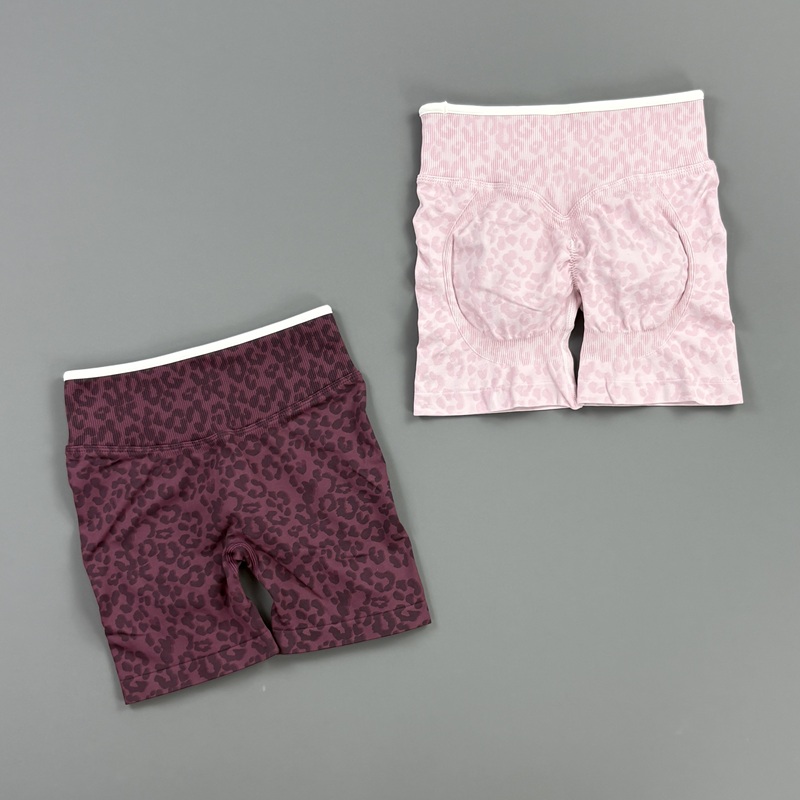 HISTELLO Gym Shorts Leopard Pr - Yoga Fitness Workout 评论和价格