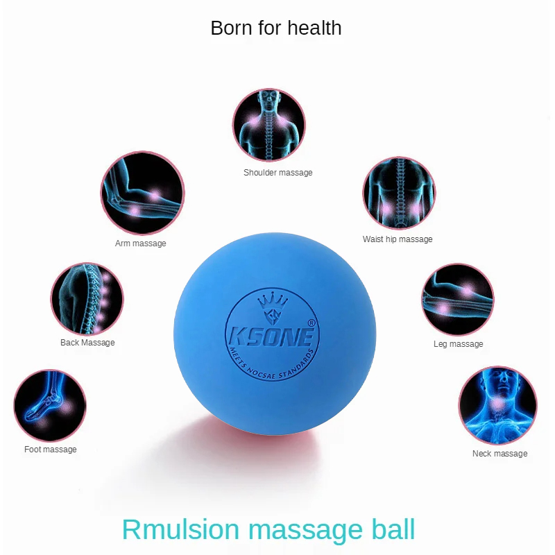 Rubber Fascia Massage Ball Yog - Yoga Fitness Ball 评论和价格