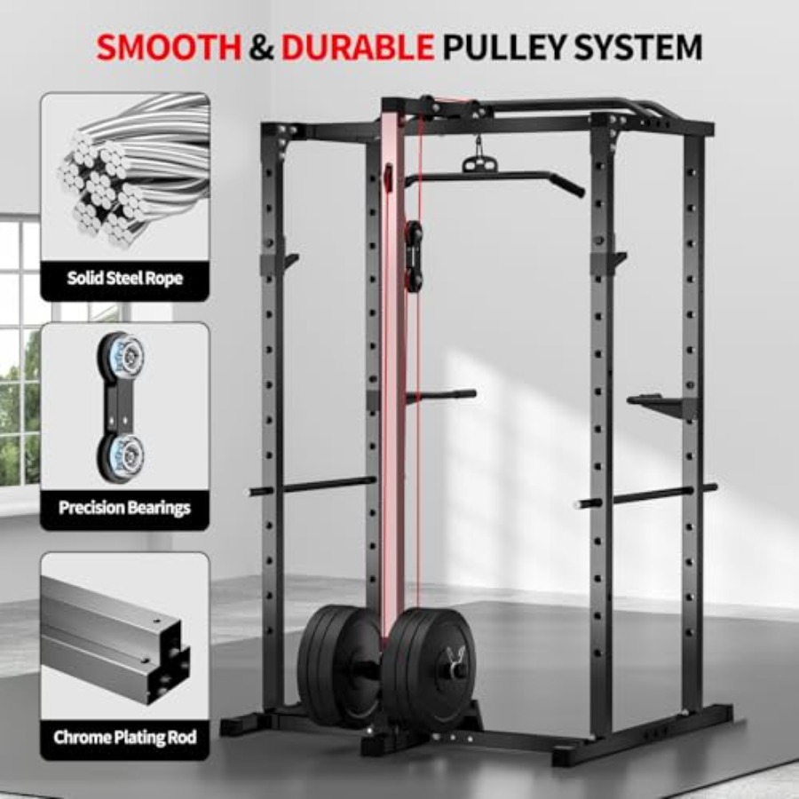 Home gym power rack with LAT p - Lat Pulldown Bar 评论和价格